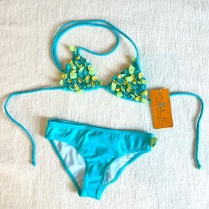 Azul Triangle Bikini girls size 6 - NWT